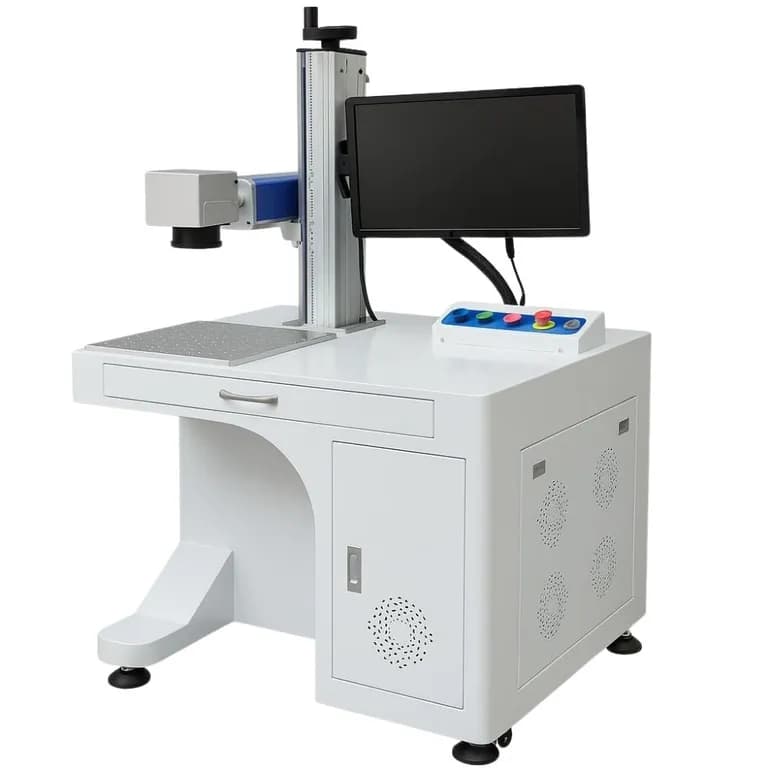 A highly accurate 30W Fiber Laser Machine designed for permanent metal engraving and plastic traceability. This premium Laser Marking Machine features marking speeds up to 10000 mm/sec and ± 0.002 mm accuracy, delivering exceptional ROI for industrial product identification.