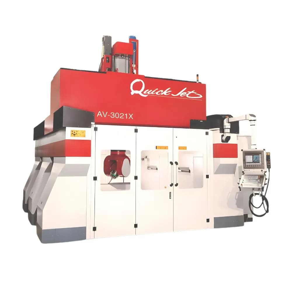 A highly robust Quick Jet 5 Axis Machining Center featuring an overhead gantry design and Dynamic Collision Monitoring. This premium 5-axis cnc milling machine ensures exceptional precision and solid ROI for buyers needing reliable Automotive Parts Manufacturing and heavy-duty 5 axis cnc machining.