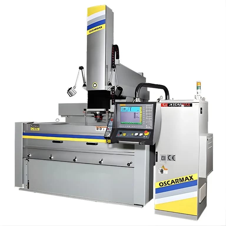 A highly advanced CMAX SERIES CNC EDM featuring 3D mode motion machining and robotic electrode changing. This heavy-duty Sinker Edm Machine supports up to 11,000 kg workpieces, delivering exceptional 6-axis precision and massive ROI for industrial electrical discharge machining.