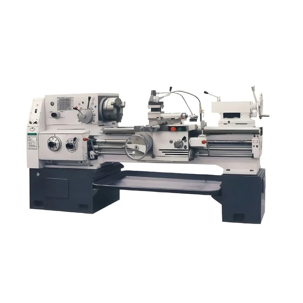 A robust Preciturn All Geared Lathe Machine featuring a flame-hardened bed, taper roller bearings, and an 8-speed gearbox. This high-efficiency precision lathe offers reliable metal cutting and excellent ROI for workshops seeking a Heavy Duty Lathe Machine in India.