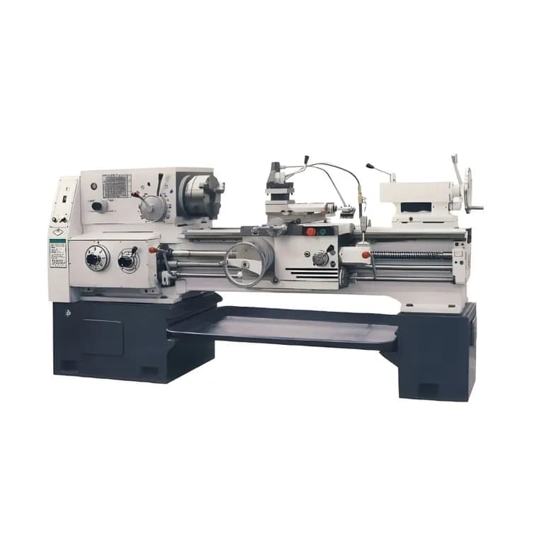 A robust Preciturn All Geared Lathe Machine featuring a flame-hardened bed, taper roller bearings, and an 8-speed gearbox. This high-efficiency precision lathe offers reliable metal cutting and excellent ROI for workshops seeking a Heavy Duty Lathe Machine in India.
