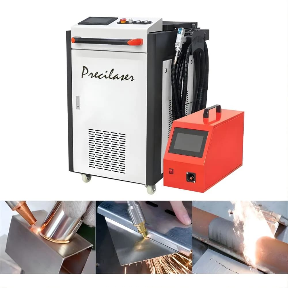 A highly versatile 3-in-1 Hand Held Laser Welding Machine designed for precise metal fusing, cutting, and laser rust removal. This portable laser welding machine streamlines fabrication workflows, ensuring flawless joints and exceptional ROI for shops needing a reliable laser cleaning machine.