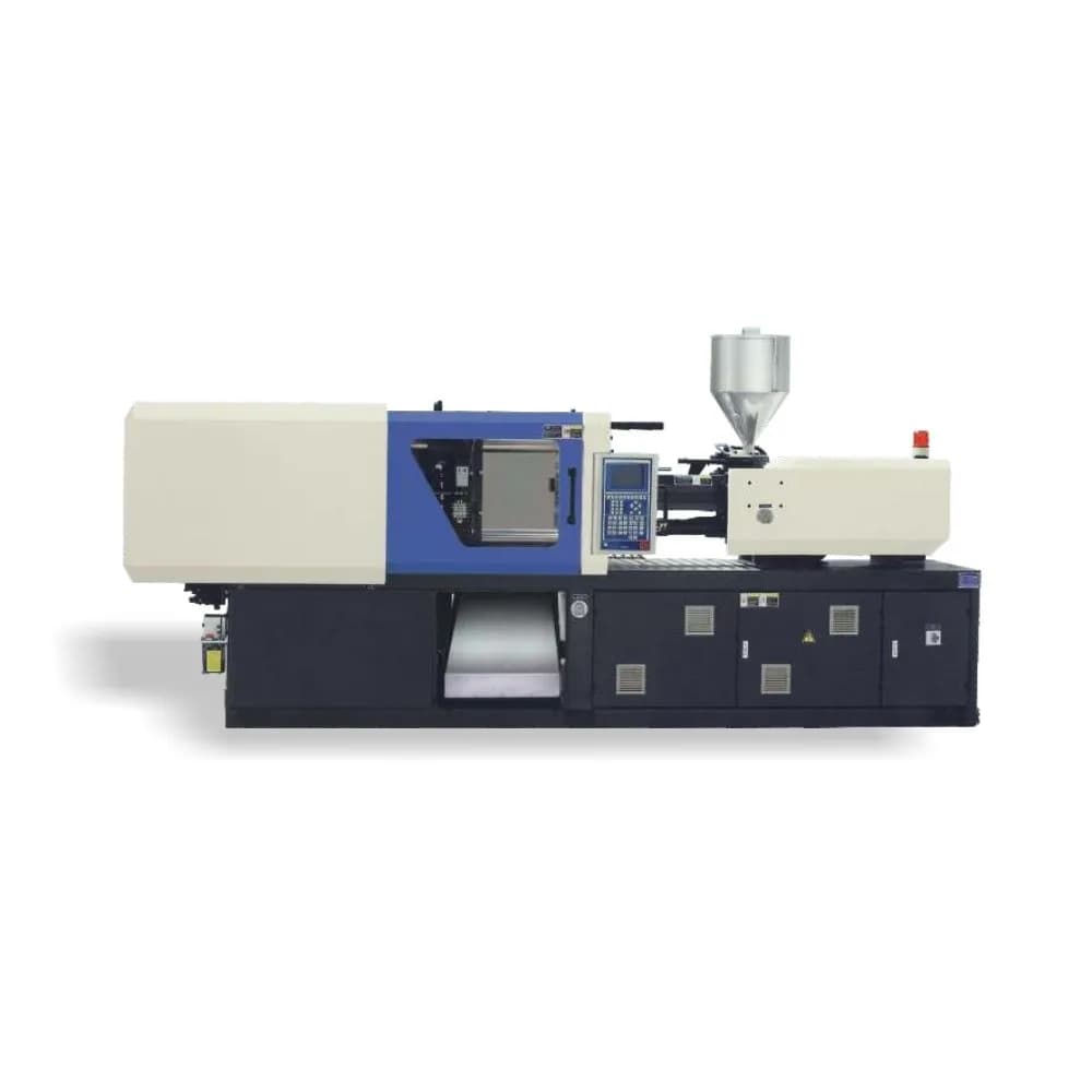 A highly efficient Taiwan-imported plastic injection molding machine featuring energy-saving servo pumps and up to 25000 KN of clamping force. This premium Injection Molding Machines setup ensures exact shot repeatability and exceptional ROI for high-volume plastic production facilities.