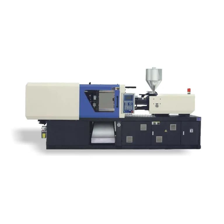 A highly efficient Taiwan-imported plastic injection molding machine featuring energy-saving servo pumps and up to 25000 KN of clamping force. This premium Injection Molding Machines setup ensures exact shot repeatability and exceptional ROI for high-volume plastic production facilities.