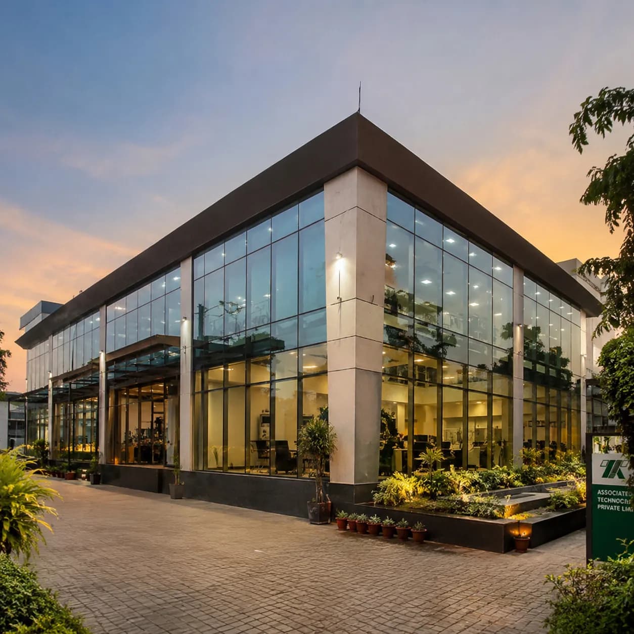 Modern corporate office building of Associated Technocrats Pvt Ltd (ATPL), trusted CNC machine and industrial manufacturing solution provider in India since 1991.